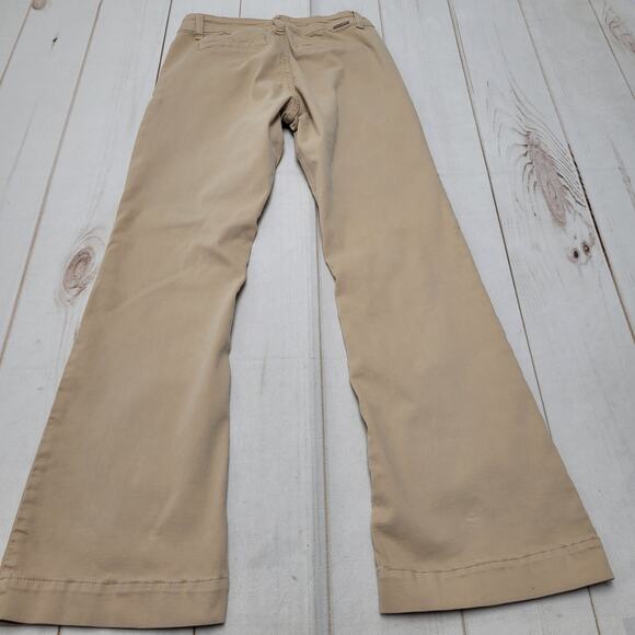 BKE Carmie mid rise boot bootcut stretch pants tan trousers - Picture 7 of 8